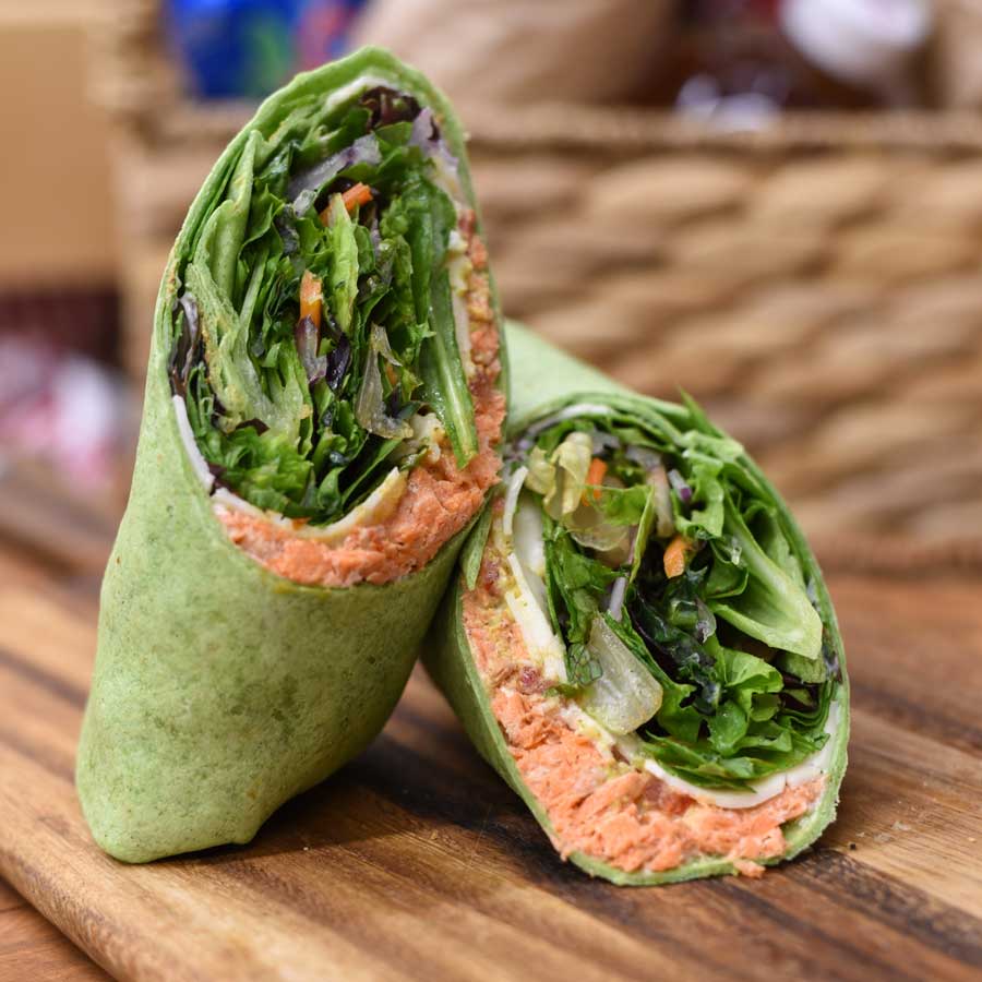 Salmon Salad Wrap Fishermen's Green Market & Deli